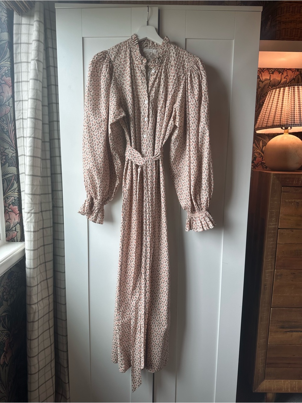 Doen Hadley Dress in Cream Winter Ditsy - Picture 7 of 11